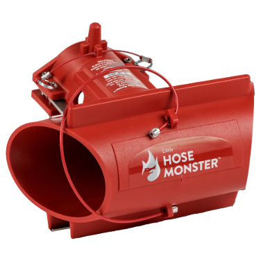 Fire departments can use the Little Hose Monster fire pump tester to test the water flow by Hose Monster.