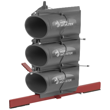 Our Little Hose Monster Stabilizer helps you stack up three Little Hose Monster devices so they won't fall over.