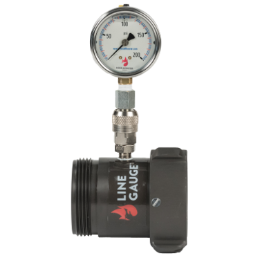 Hose Monster's products include this line gauge which measures static pressure and residual pressure in a water system.
