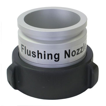 Details about the Hose Monster flushing nozzle for the Little Hose Monster for flow control without measurement.