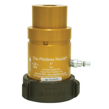 Get details here about the Hose Monster brand one inch wide pitotless nozzle to measure water flow.